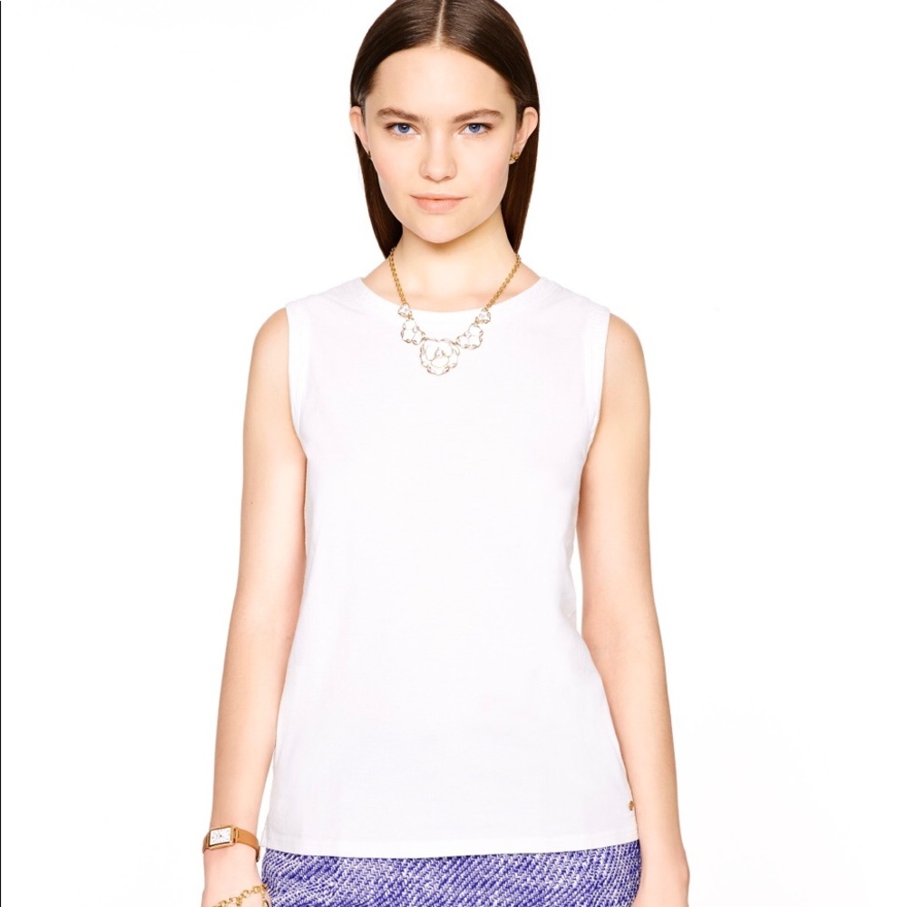 Kate Spade sleeveless fitted tee